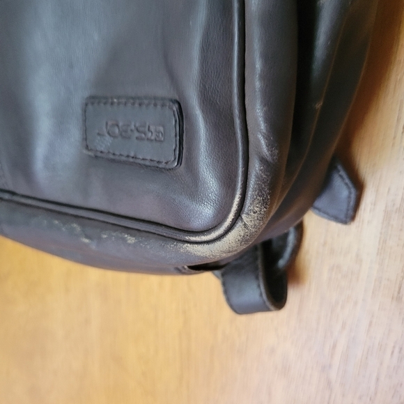 Joe’s Jeans Genuine Leather Backpack Brown | Full Size Commuter Bag main image 6